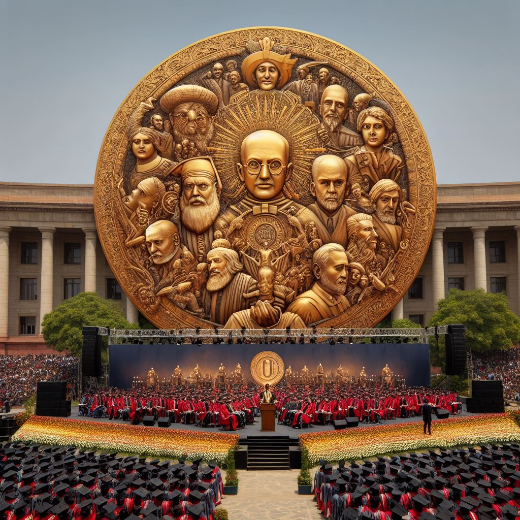 DEVELOP AN IMAGE ON THE TOPIC Vice President Jagdeep Dhankhar's Address at the 100th Annual Convocation of the University of Delhi