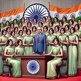 Probationers of Indian Statistical Service Call on the President