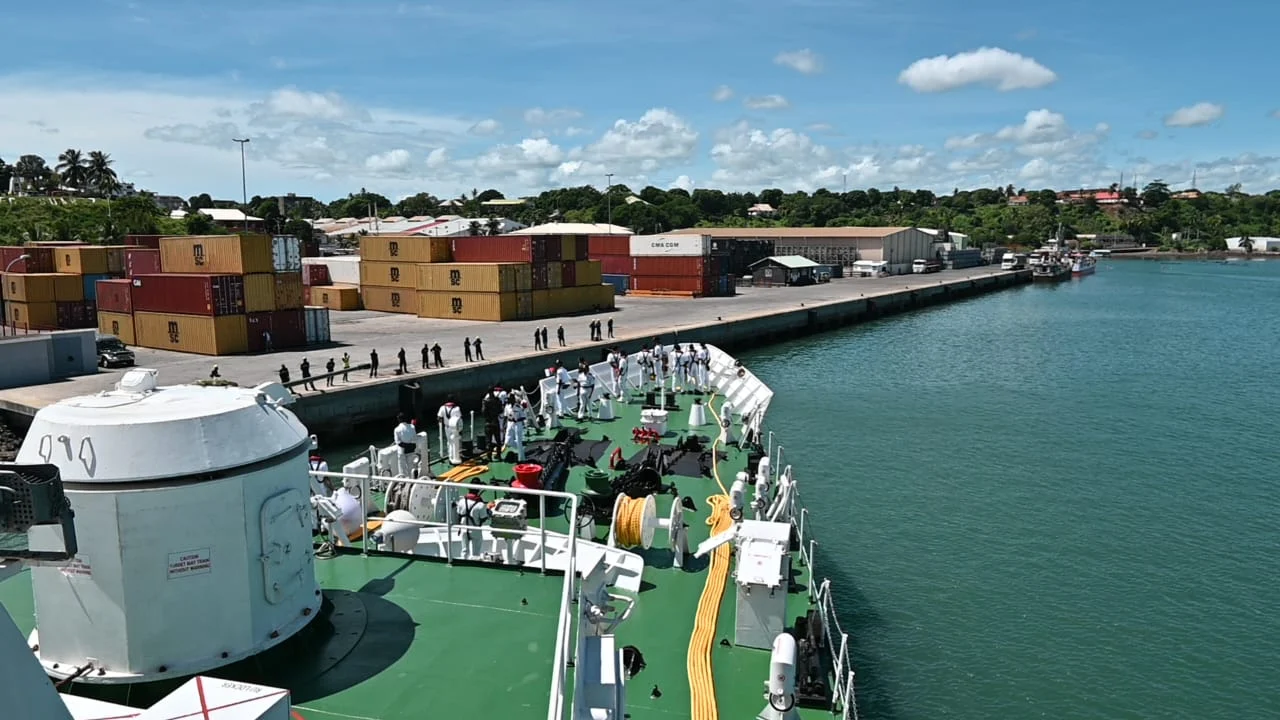 ICGS Saksham Strengthens Maritime Ties with Madagascar. Indian Coast Guard Ship (ICGS) Saksham made a strategic port call at Antsiranana, Madagascar, on March 18, 2025. This visit is a part of India's outreach to friendly nations in the Indian Ocean Region (IOR). The deployment showcases India's maritime strength and commitment to regional security under the ‘SAGAR’ initiative – Security and Growth for All in the Region.