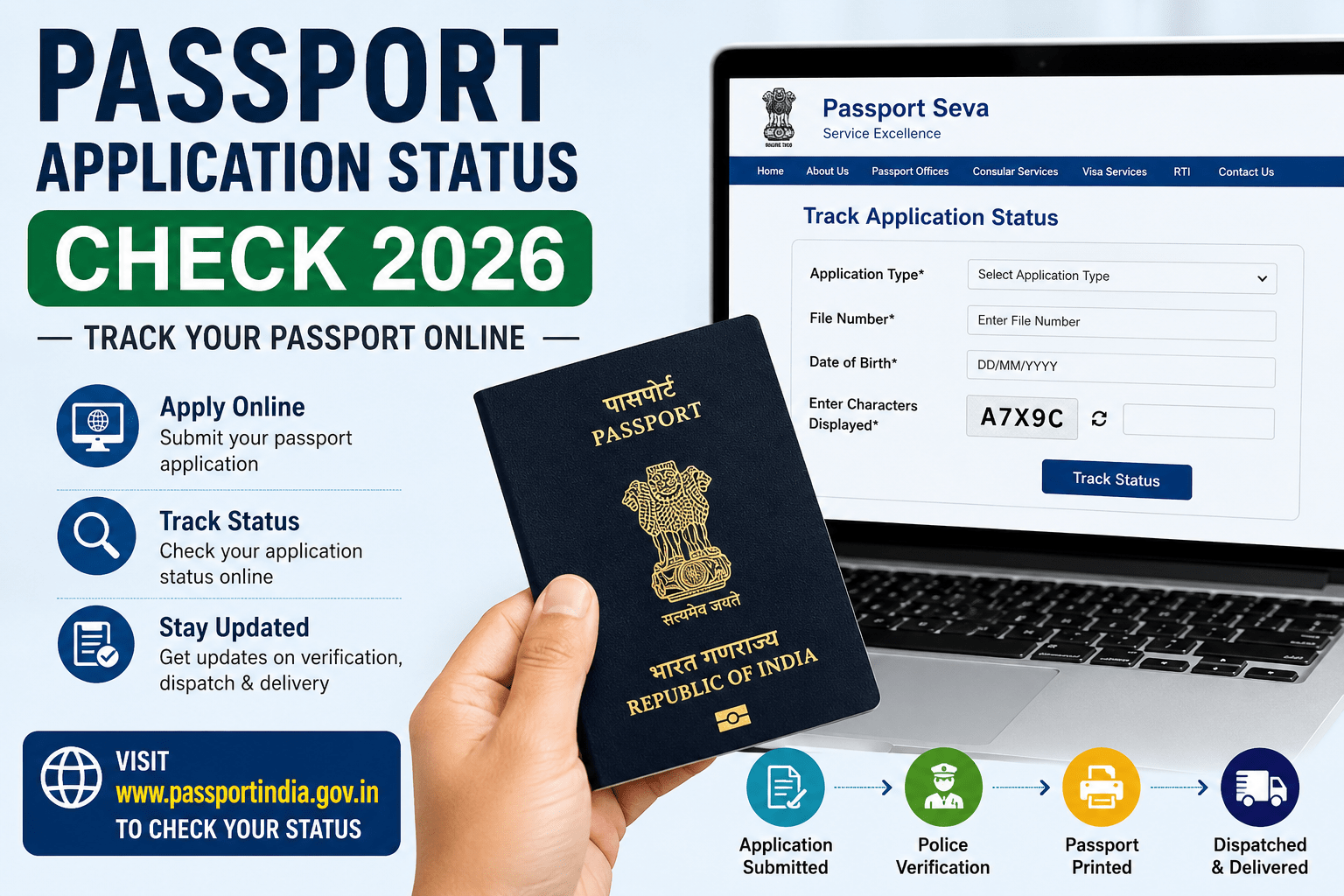 Passport application status