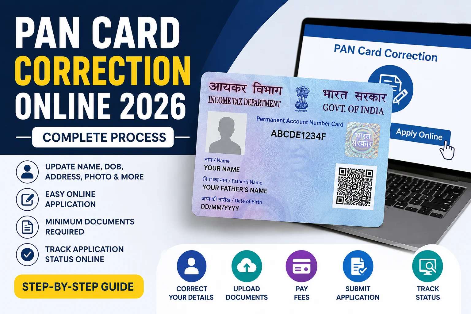 PAN Card Correction Online 2026