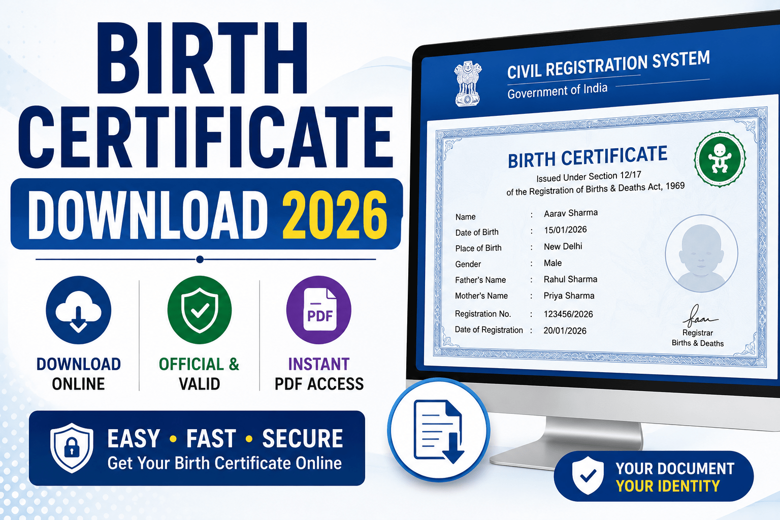 Birth Certificate Download