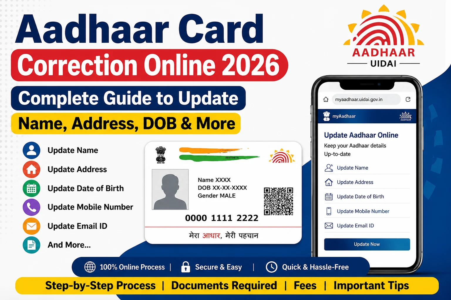 Aadhaar Card Correction Online
