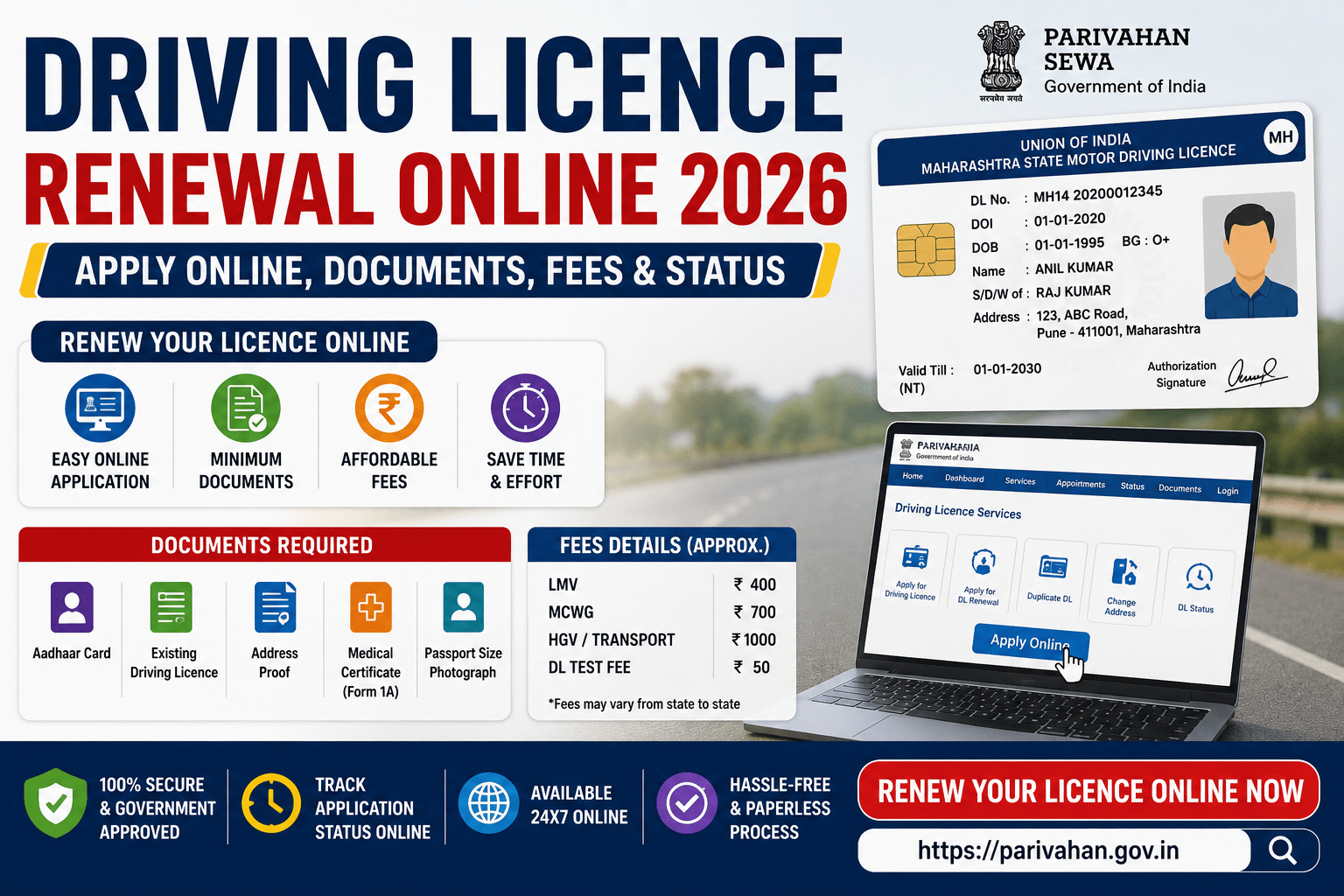 Driving Licence Renewal Online 2026