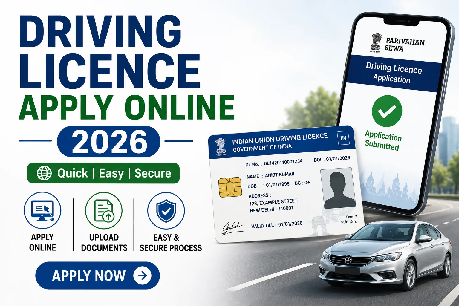 Driving Licence apply online 2026