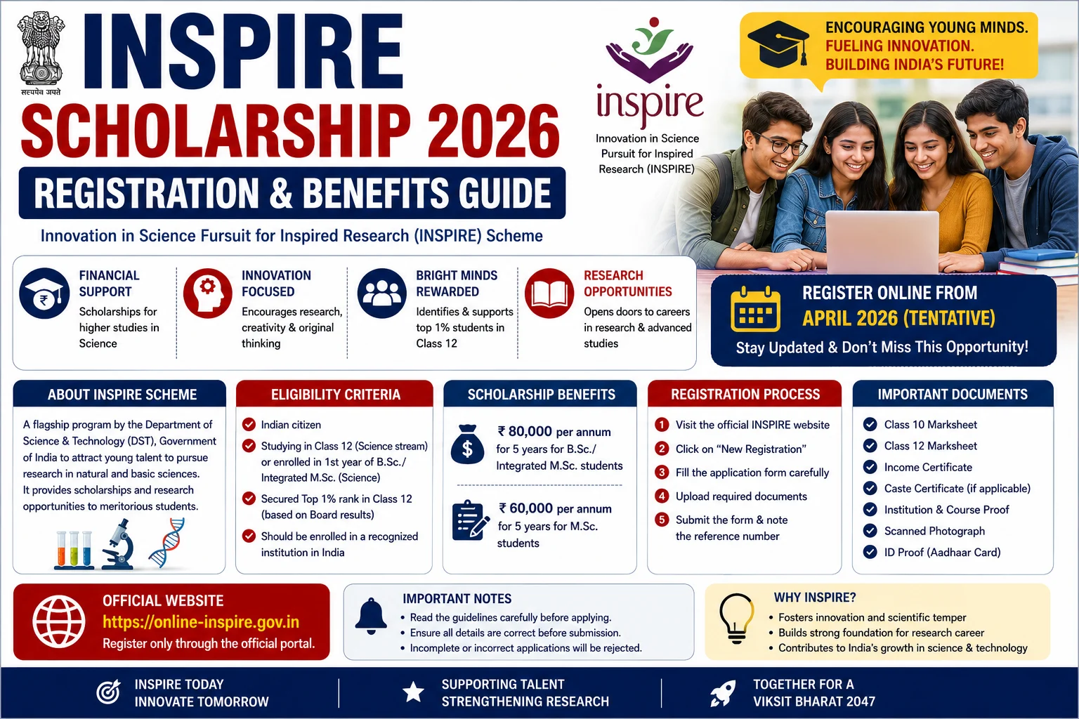 INSPIRE Scholarship 2026