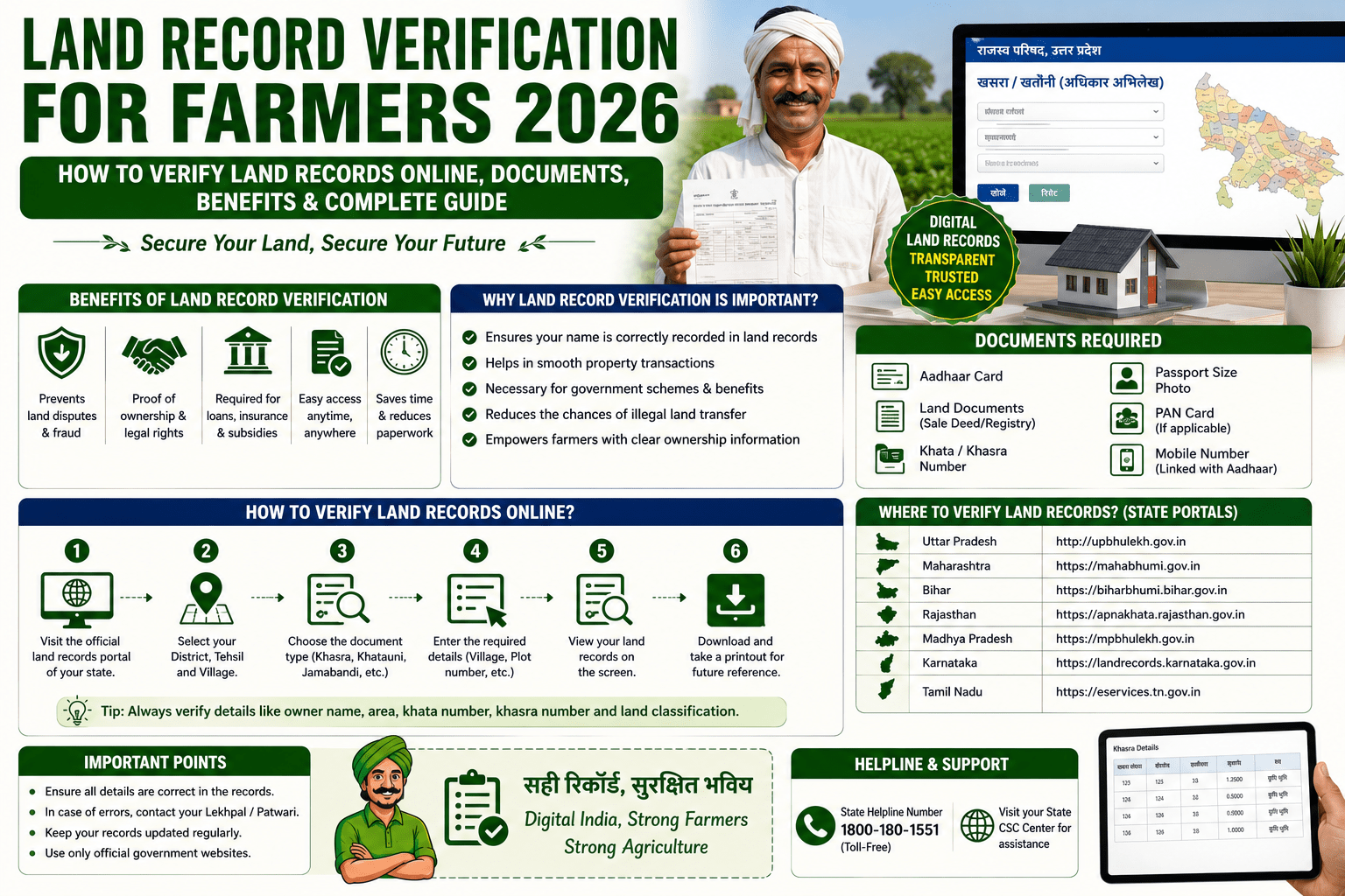 Land Record Verification for Farmers 2026