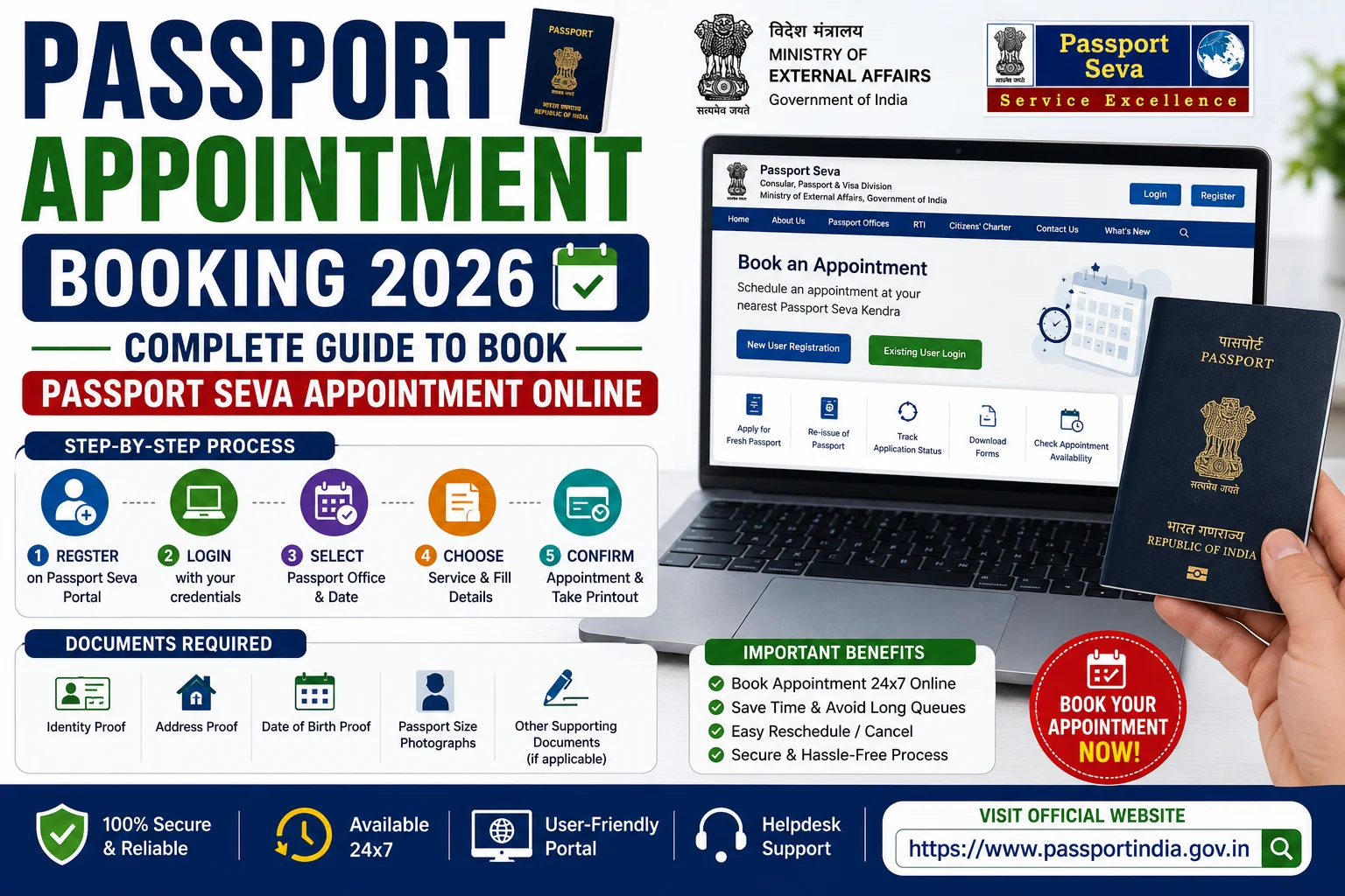 Passport Appointment Booking 2026