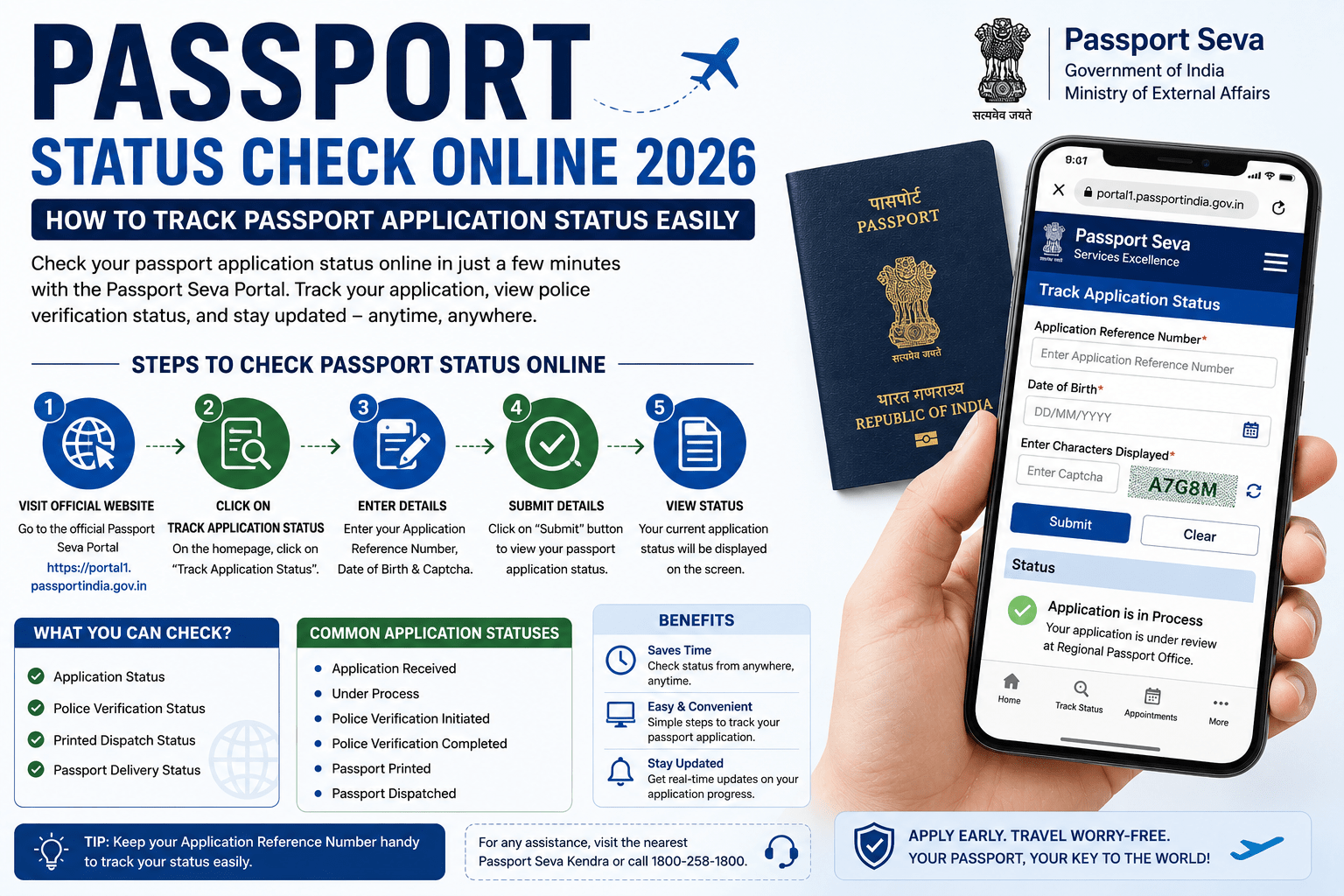 Passport Status Check Online 2026