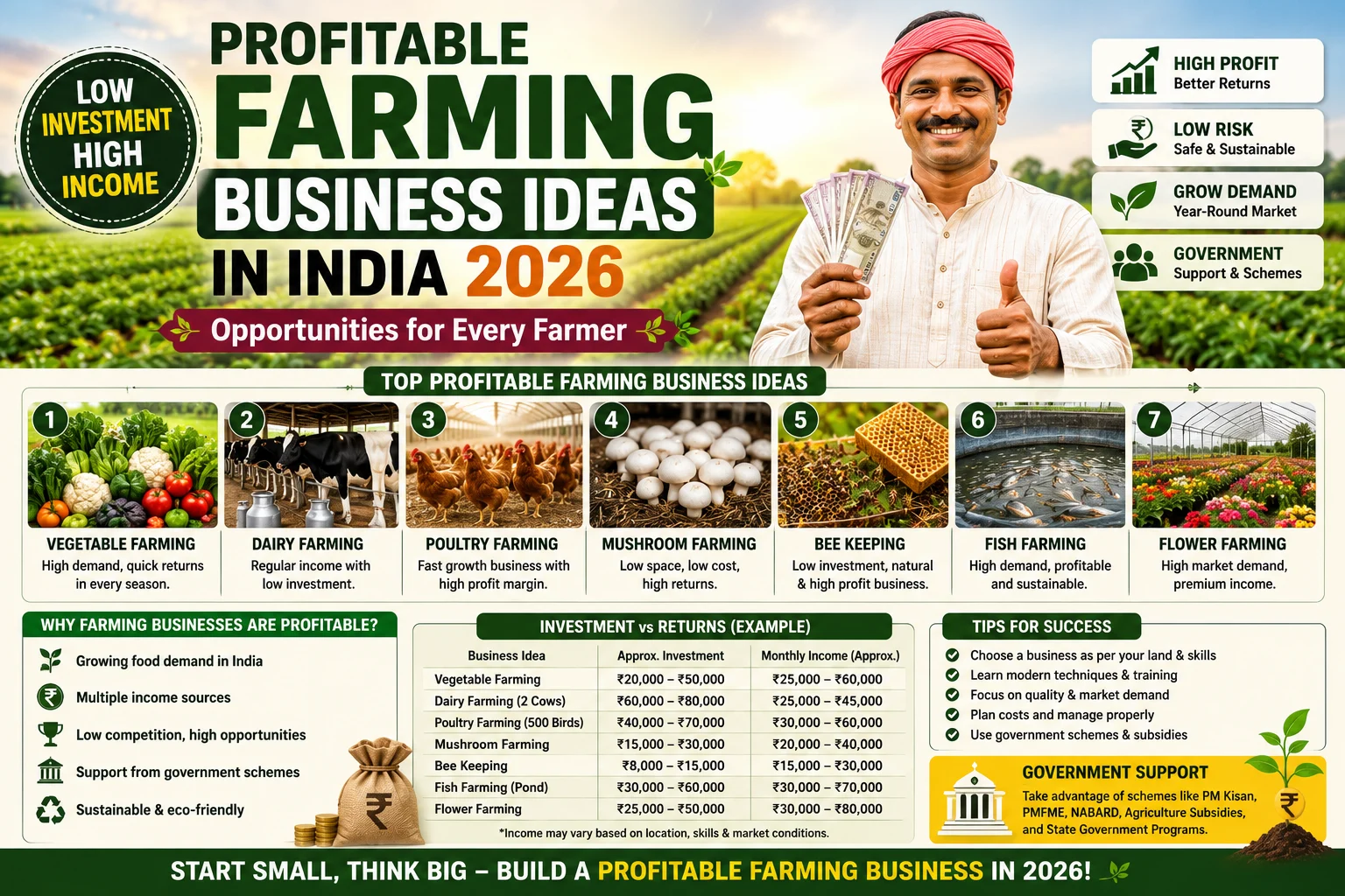 Profitable Farming Business Ideas in India