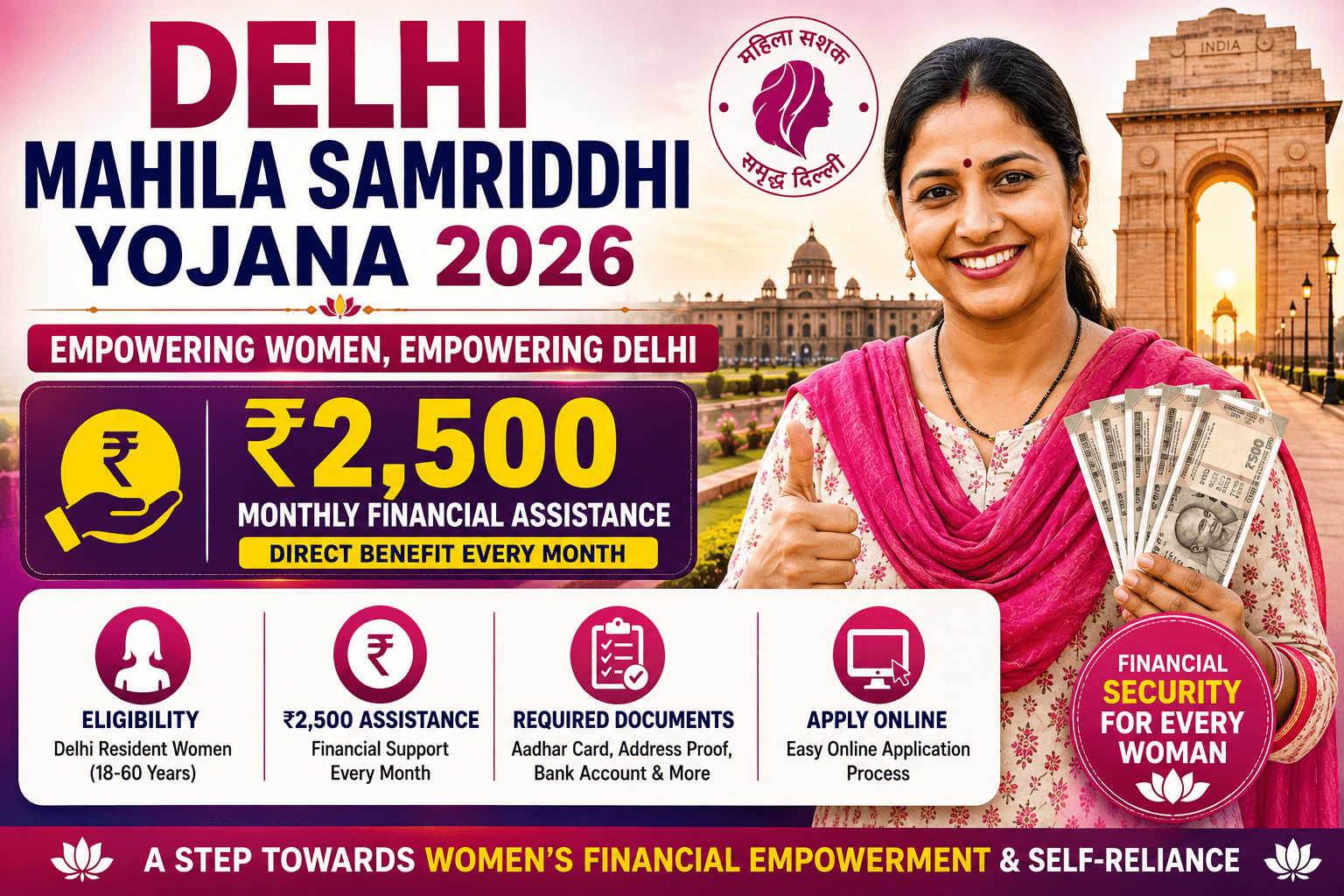 Delhi Mahila Samriddhi Yojana 2026