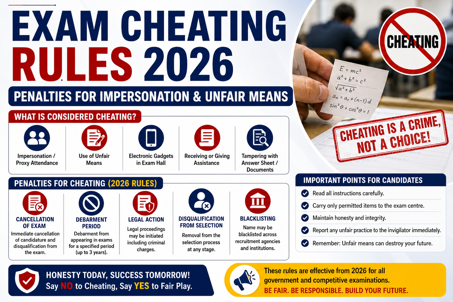 Exam Cheating Rules 2026