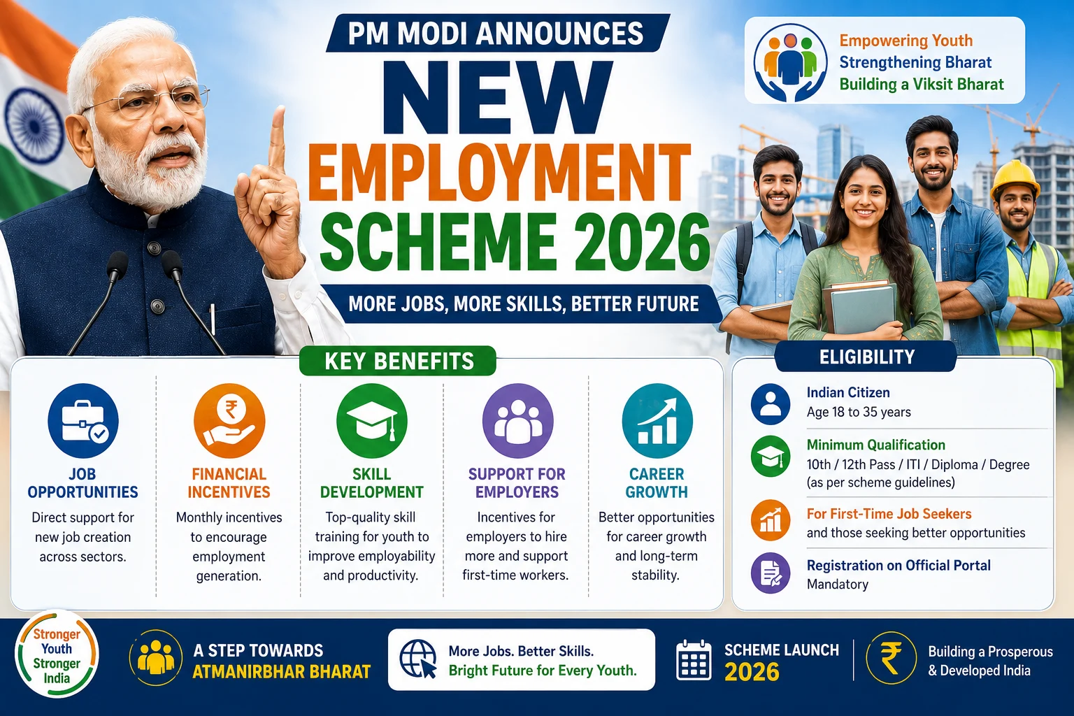 PM Modi New Employment Scheme 2026