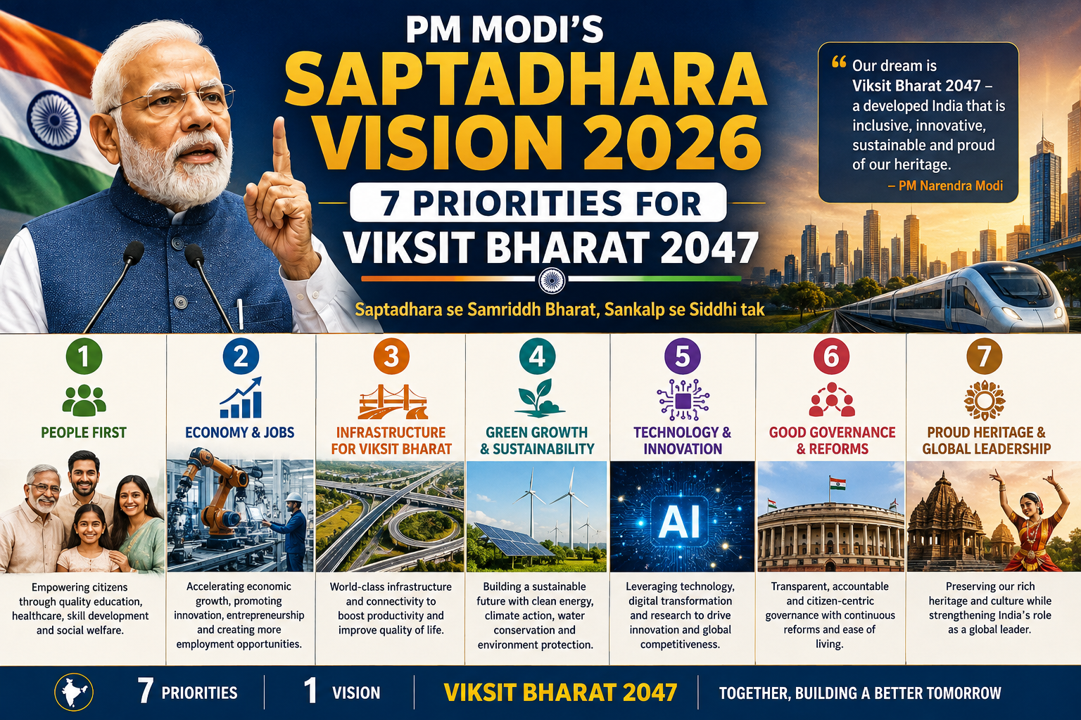 PM Modi Saptadhara Vision 2026